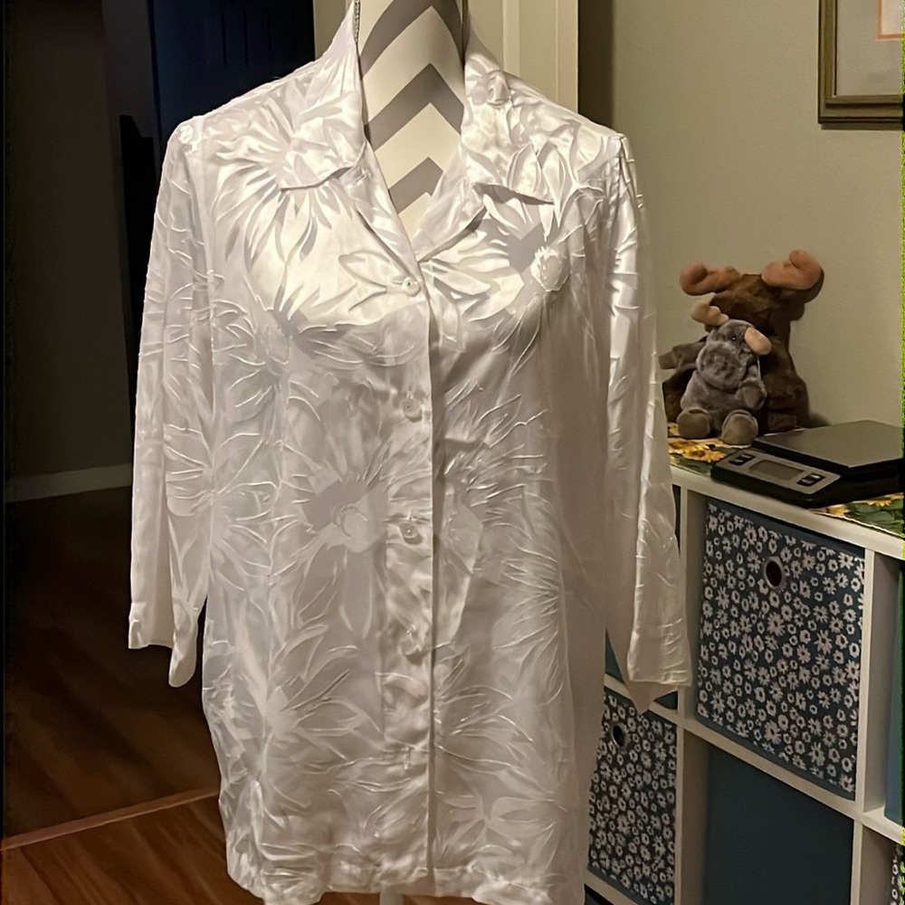 TanJay White Sheer Blouse